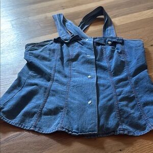 United Colors Of Benetton Blue Denim Tank Top